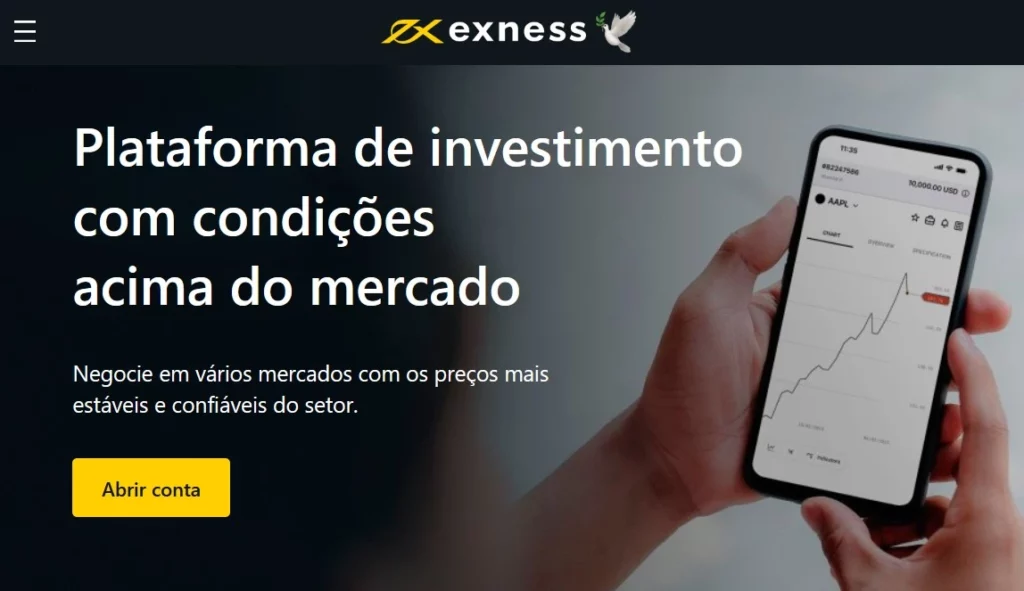 Exness Online Trading e Corretor de Forex.