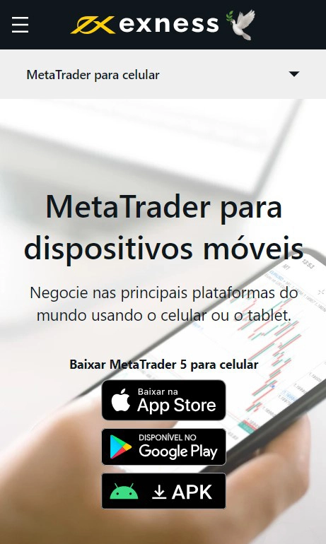 Exness Metatrader for Android and iOS
