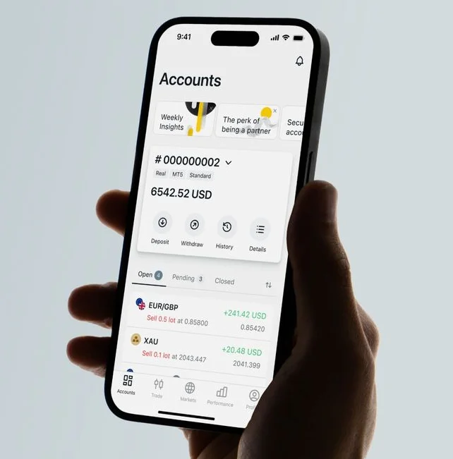 Ouvrir un compte Exness via l'application mobile