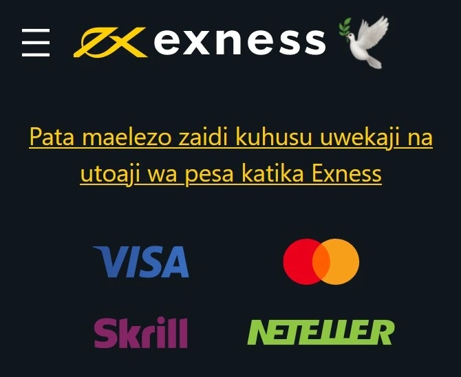 Exness Payment Options