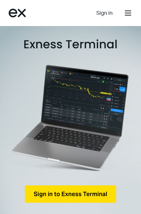 Exness Web Terminal for Mobile Trading