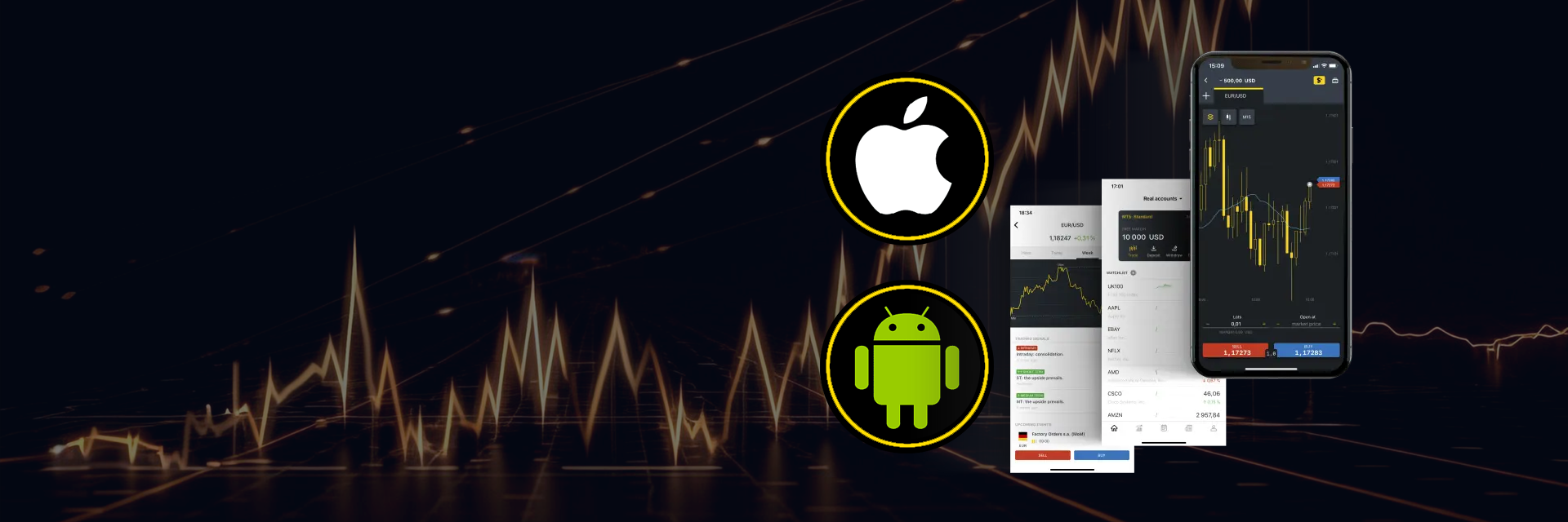 تنزيل Exness: تطبيق Android APK وتطبيق iPhone للهواتف المحمولة.