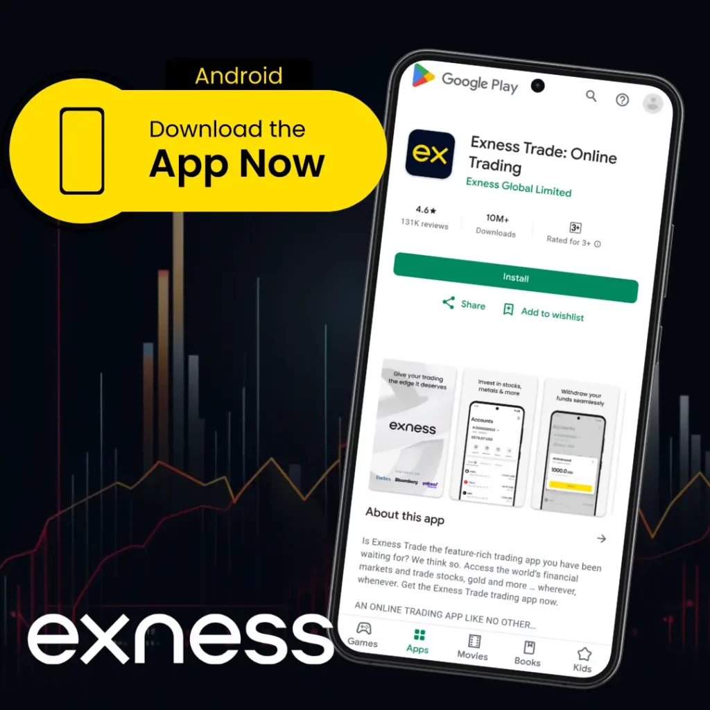 Téléchargez l'application Exness depuis le Play Store