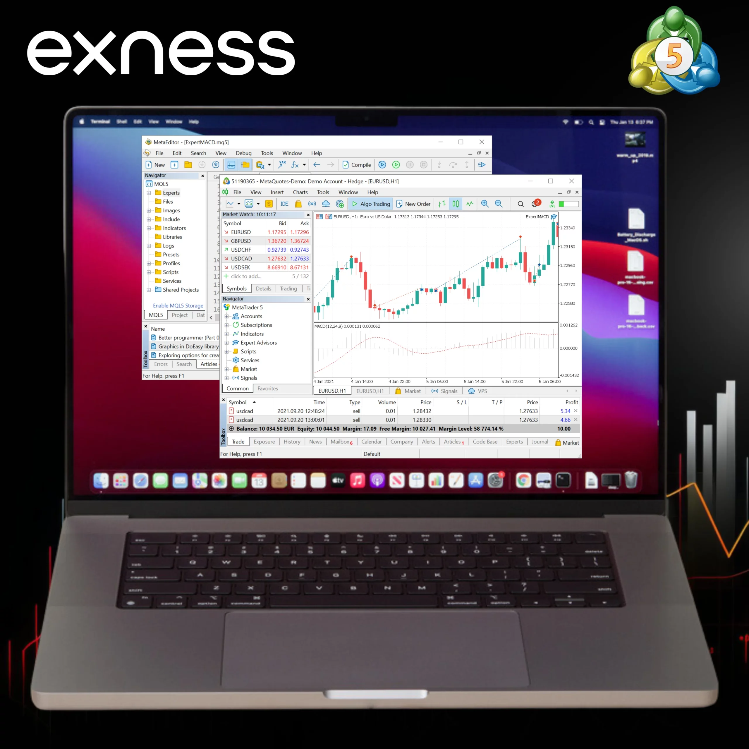 منصة Exness MetaTrader 5