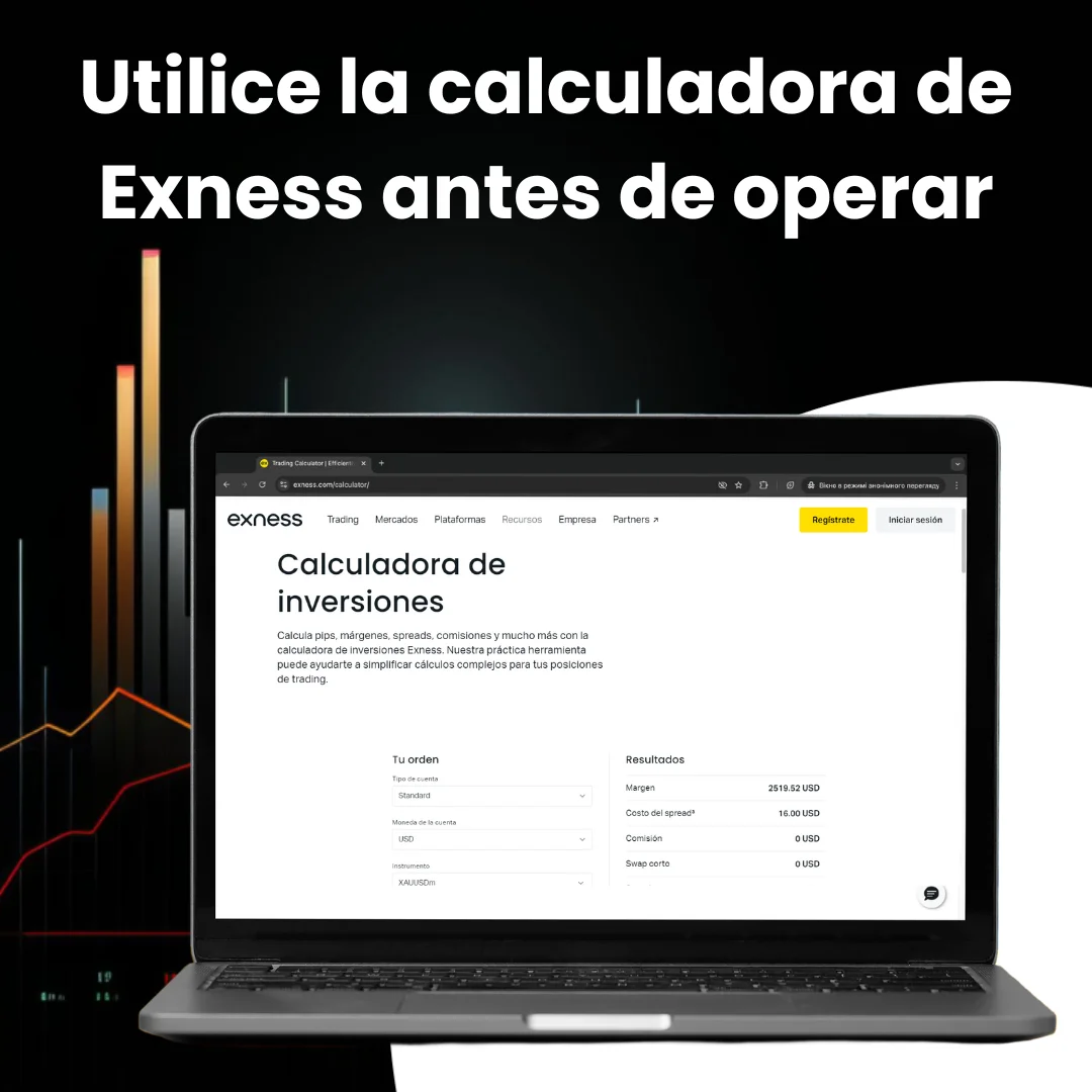 Características de la calculadora de Exness